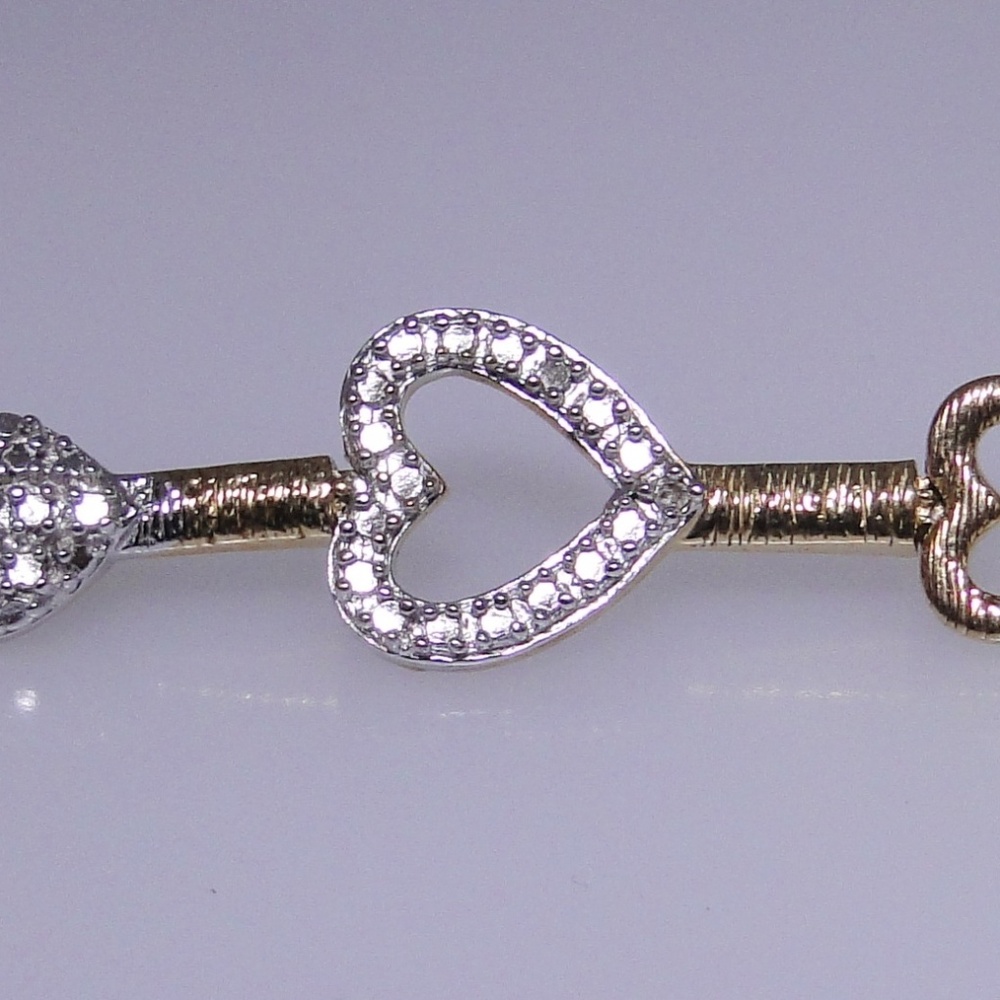 Gold plated sterling silver bracelet new no tags